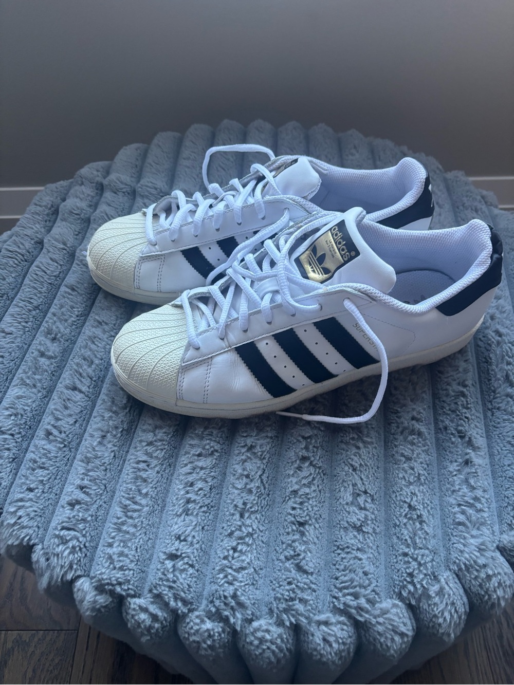 Adidas Superstar White Black Shell Toe Men’s Shoes Size 9.5